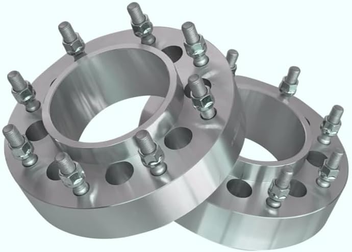 ezaccessory 2 Hub Centric Wheel Adapters 8x170 to 8x200 Thickness 2 Inch for Ford Super Duty Dually Wheels