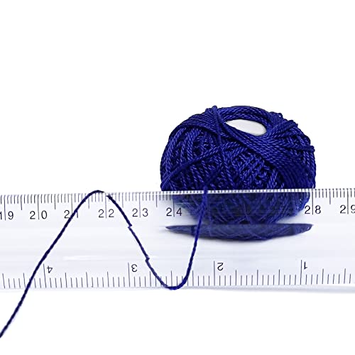 KGS Crochet Thread Cotton Yarn Threads Balls | Crochet Hardanger Cross Stitch Needlepoint Hand Embroidery | 10 Balls (Basic Color) - Thumbnail 3