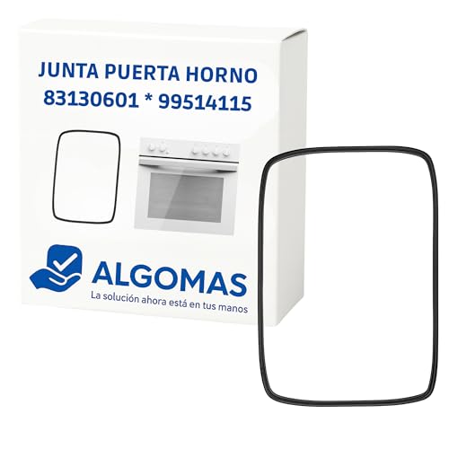 ALGOMAS® Junta Puerta Horno 410x290mm - Compatible con Teka 83130601 99514115 | Goma Resistente Alta Temperatura con Clips Metálicos | Sellado Hermético y Ahorro Energético