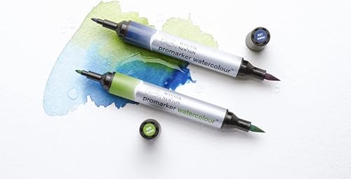 Vista 35 de Winsor & Newton Acuarela Promarker, 24 unidades (paquete de 1), tonos básicos