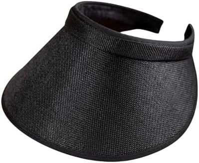 de la heart Wide Brim Visor Sun Hat for Women | Roll-Up Open Top UV Protection | Adjustable Beach & Travel Hat