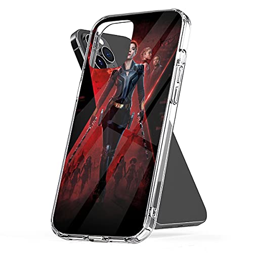 Phone Case Black Cover Widow Colorful Aesthetic Shockproof Compatible With Iphone 12 11 X Xs Xr 8 7 6 6S Plus Mini Pro Max Samsung Galaxy Note S9 S10 S20 Ultra Plus, Transparent #TOP9