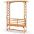Giantex Garden Arch Trellis with Bench - 63''W x 79''H Wooden Arbor with 2-Person Outdoor Bench, Garden Arbors Archway Pergola for Climbing Plants Rose Wedding Backyard Party Lawn Decor