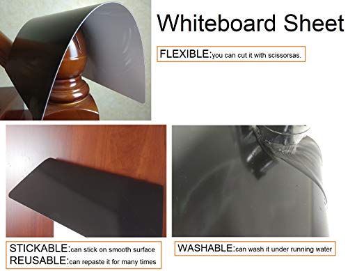 Whiteboard Sheet Dry Erase Whiteboard Sheet Removable Sticker White Board Adhesive Free Sticker,7.8X11.8Inch,3 Sheets #TOP3