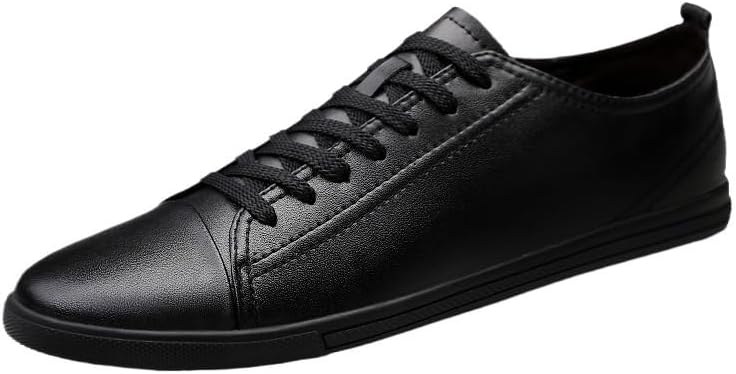 Men's Casual Lace-up Shoes Flat-Soled Round-Toed Shoes Comfortable Breathable wear-Resistant Versatile Shoes for Men