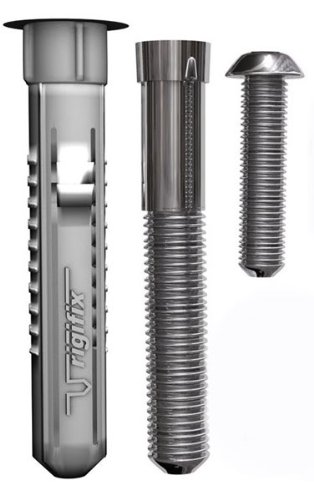Rigifix M6 Dry Lined Wall Anchor Bolt for Wall Mounting TV's