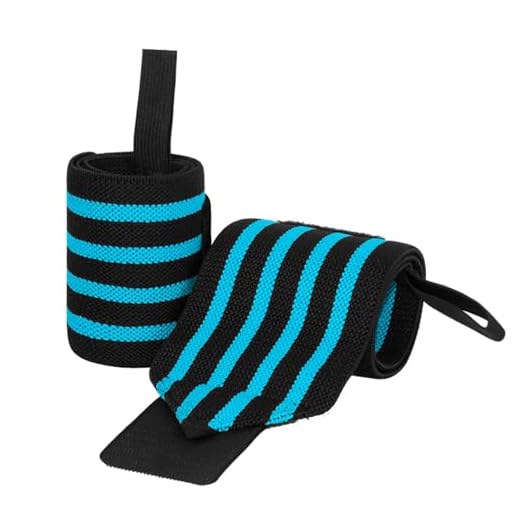 Munhequeira crossfit elástica profissional musculação academia (azul)