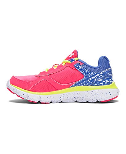 Under Armour Kids Girl's UA GPS Velocity RN GR (Little Kid) Harmony Red/Mirror/White Athletic Shoe2