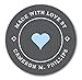 Custom Made with Love Stickers, Handmade with Love, Custom Gift Stickers, Favor Labels, Gift Stickers, Favor Stickers (F22:27)