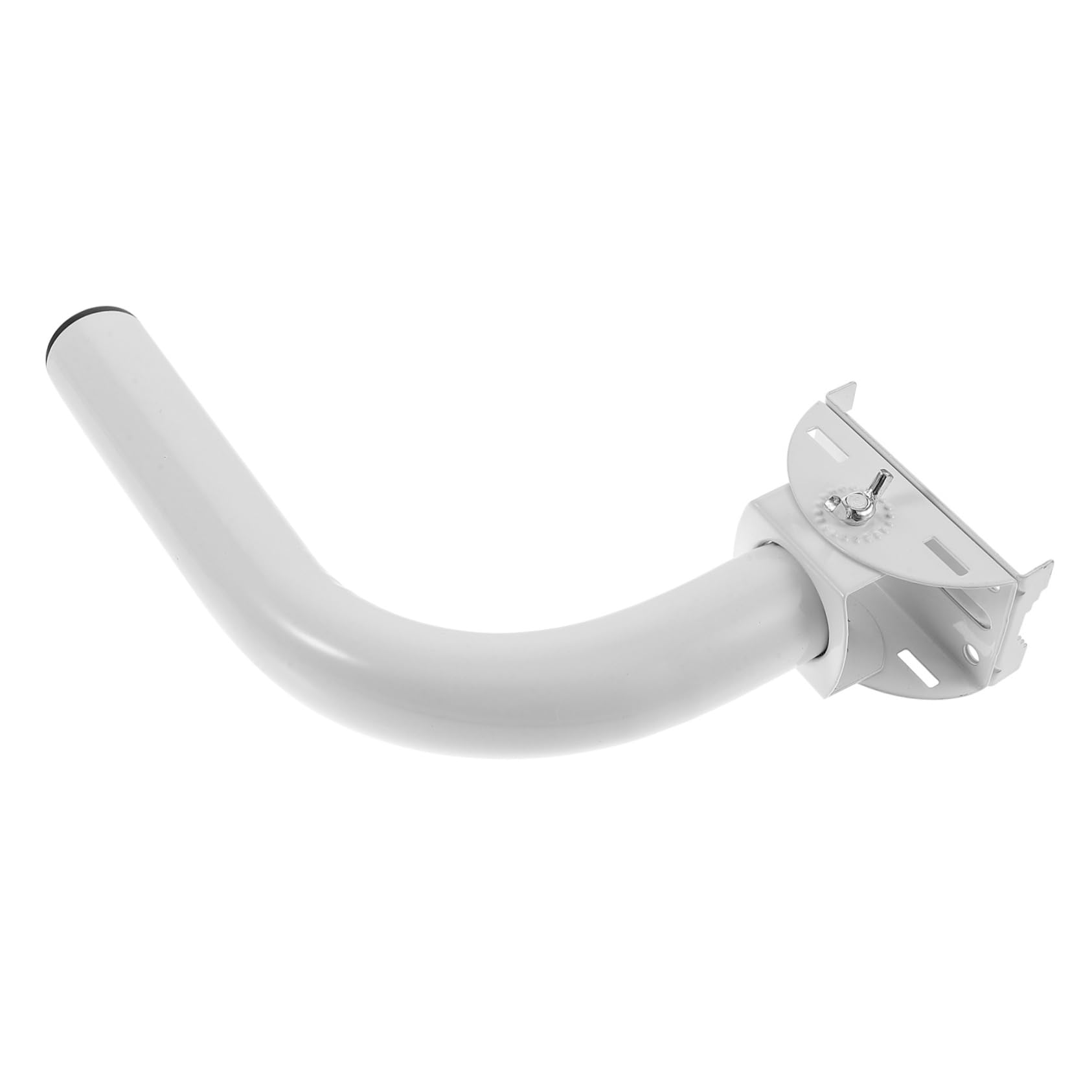 Soporte de Montaje Ajustable Instalación Práctica para Antena Wifi Exterior, Hecho de Hierro Blanco Pieza para Postes y Montajes de Señal