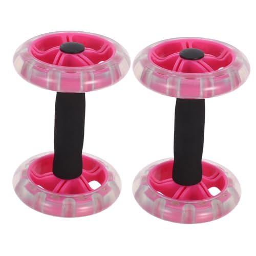 MOTHNUR 2pcs Double Wheel Ab Roller for Core Workout with Enhanced Stability Waist Shaping Exercise Equipment for Men and Women Home Fitness