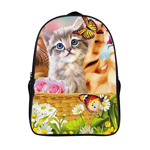 Sac à dos chat 3D pour enfant : idéal pour l'école, les sorties et l'ordinateur portable