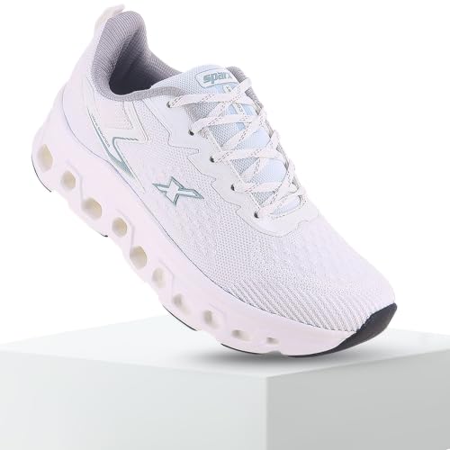 Image of SPARX Sports Running Shoes for Men - Lightweight Breathable Lace-Up Athletic Shoes with Cushioned Comfort, Shock Absorption, Durable Grip, Flexible Sole & Everyday Walking Performance