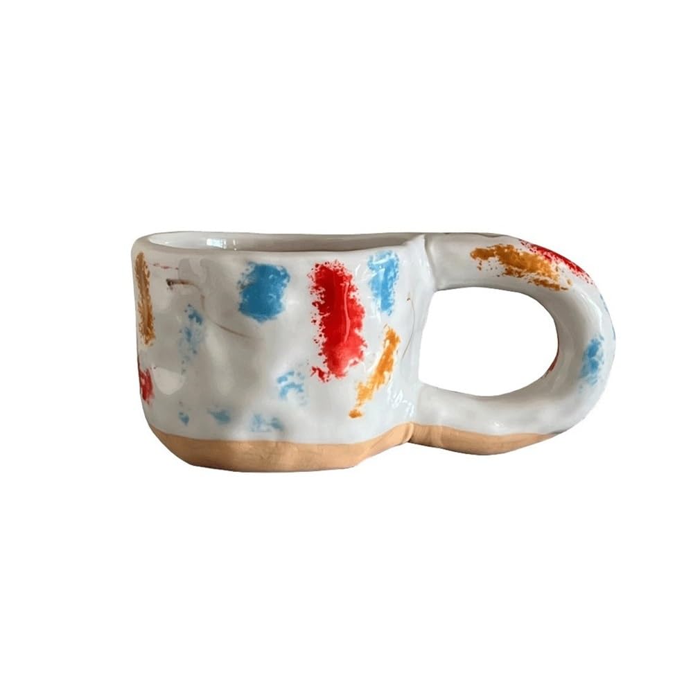 Tazas de café de cerámica de 11.8 oz pintadas a mano para personalizar tu cocina