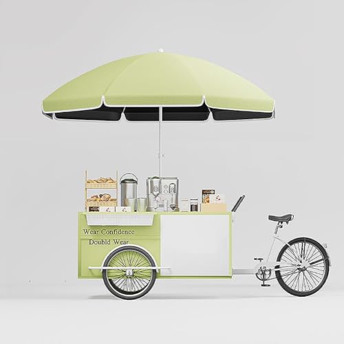 Parasol de plage de 2,4 m à 2,7 m rond vert réglable piscine