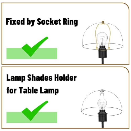 Clip On Lamp Shade,Metal Dome Shaped Light Bulb Cover,8" Diameter 4" Height - image 3