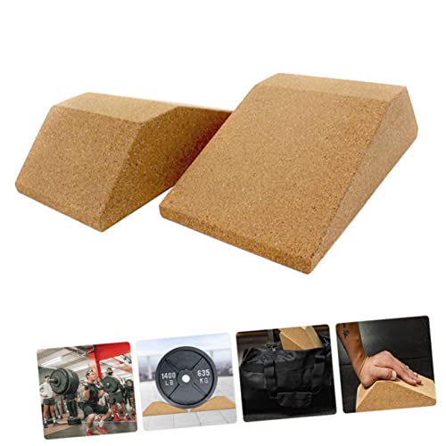 Par de bloques de corcho para estiramiento de pantorrillas miniatura 4