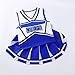 WooHand Halloween Girls Cheerleading Uniforms 8-9 Cute Cheer Uniform Outfit Girl Blue Cheerleader Costume With Accessories Athletic Field Playground