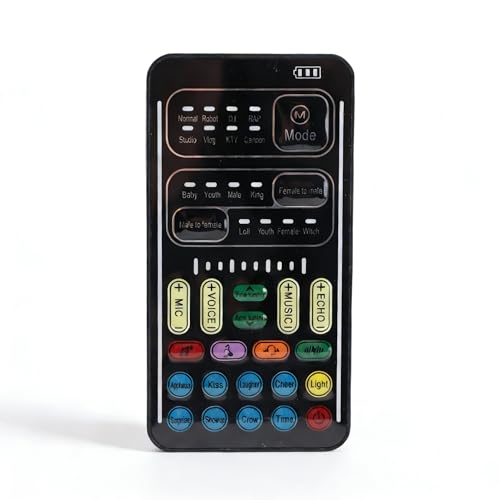 Cambia Voce Multifunzione, Registrazione Portatile Mini Sound Car, Scheda Live per Game Anchor Computer di Registrazione per per per Switch (Versione inglese)