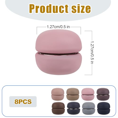 Image of 8pcs Magnetic Hijab Pins, Small Hijab Magnets Multi-Purpose No-Snag Scarf Clasp Pinless Brooch for Women Men Shawl Scarves Clothes