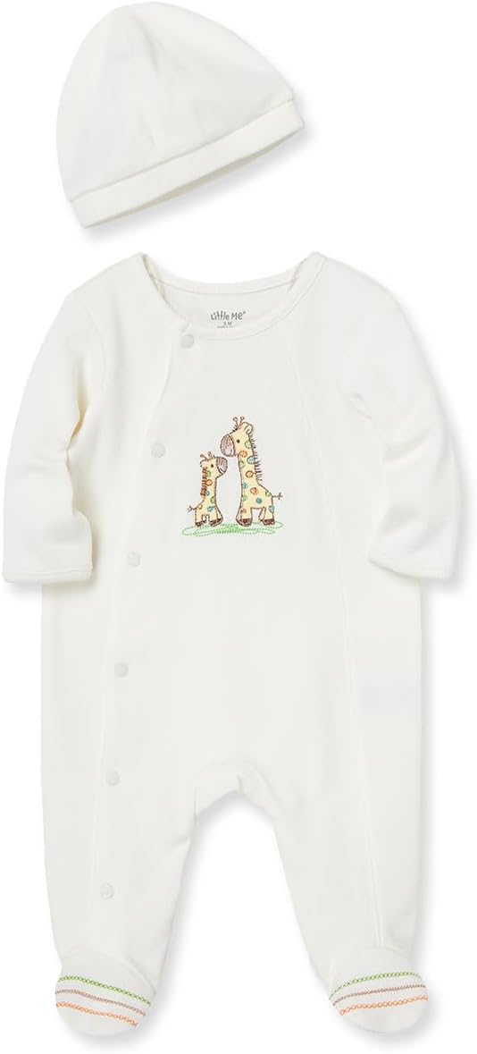 Unisex Baby 2 Piece Footie and Cap Set