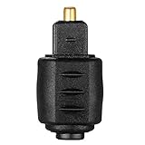 Convierte el enchufe TosLink en un miniconector óptico o un miniconector óptico en un conector TosLink