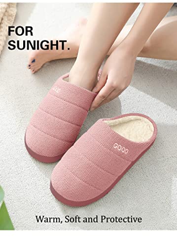 DRUNKEN Slipper For Women's Flip Flops Winter Slides Home Open Toe Non Slip