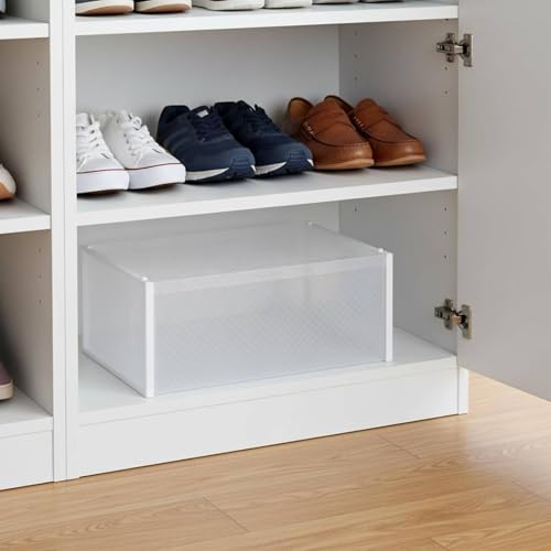 Image of Transparent Shoe Cabinet No Installation Foldable Shoe Cabinet Multi-Layer for Doorway, Entryway, White | Home & Garden | Household Supplies & Cleaning | Home Organization