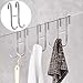 Zerodeko 2pcs 304 Stainless Steel Over Shower Door Hooks Bathroom Towel Hangers for Glass Shower Doors Tool-Free Installation Sturdy Bathroom Towel Hook Organizer