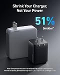 Anker Prime 67W USB C Charger, Anker GaN 3-Port Compact Fast PPS Wall Charger, for MacBook Pro/Air, Pixelbook, iPad Pro, iPhone 17/16/15/Pro, Galaxy S25/S24, Note20, Pixel, Apple Watch