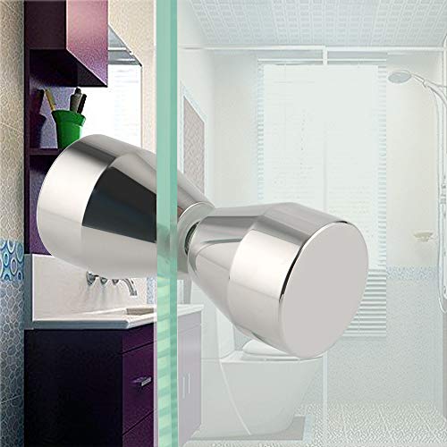 Alise Xls300Sb-C Shower Glass Door Knob Bathroom Round Back-To-Back Handle Pull,Solid Sus304 Stainless Steel Polished Chrome Finish #TOP2
