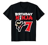 Birthday Ninja 7 Year Old Ninja Birthday Party Theme T-Shirt