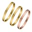 2 Gold 1 Rose gold