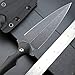 Gtkii GTK292 Fixed Blade Knife D2 Steel Blade G10 Handle EDC Tool Knifes for Outdoor Camping Survival Adventure(Black)
