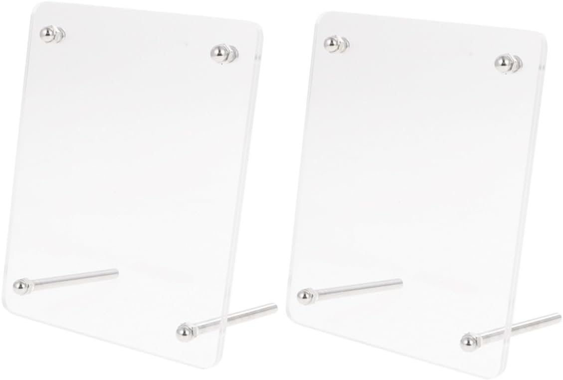 2pcs 6 Inch Acrylic Photo Frame Display Stand for Certificates image 2