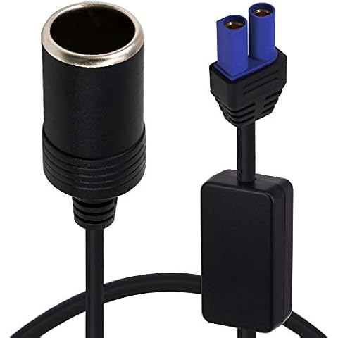 Yeebline EC5 Cigarette Lighter Socket Adapter for 12V Portable Car Jump Starter Booster Car Charger EC-5 to Female Cigarette Lighter with Low Voltage Cutoff Protection Cover