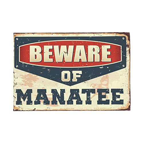 Drapeau Beware of Manatee COTECI décoration dortoir collège