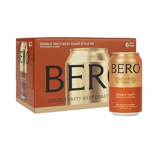 Image of BERO Non Alcoholic Beer West Coast Style Crisp IPA, 6 Pack x 12 Oz Cans