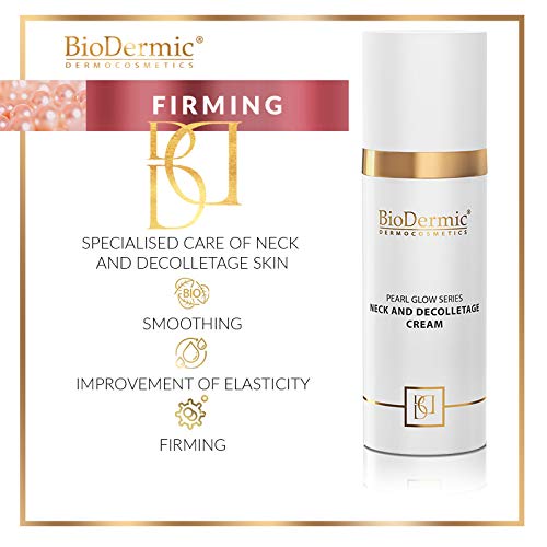 BioDermic Crema para cuello y escote con extracto de perla, hidratante, hipoalergénica, antiedad, reafirmante, made in… - Imagen 3