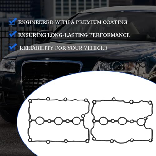 Image of VS 50865 R Engine Valve Cover Gasket Set Compatible with Audi A5 Quattro A6 Quattro A7 Quattro A8 Quattro Q5 Q7 S5 SQ5 S4 A5 A6 Q5 Porsche Touareg 713895700 713895800
