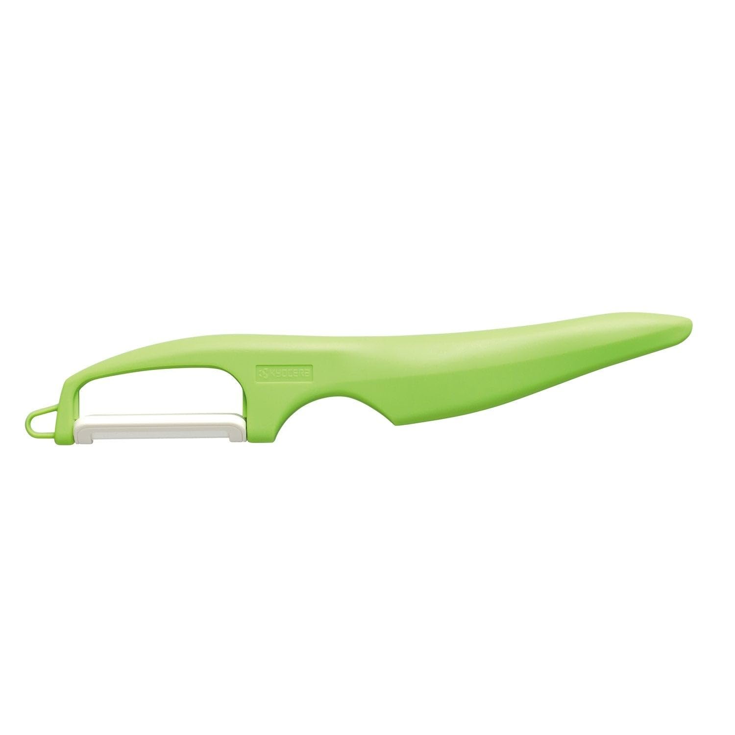 KYOCERAAdvanced Ceramic Vertical Double Edge Blade Peeler, Green