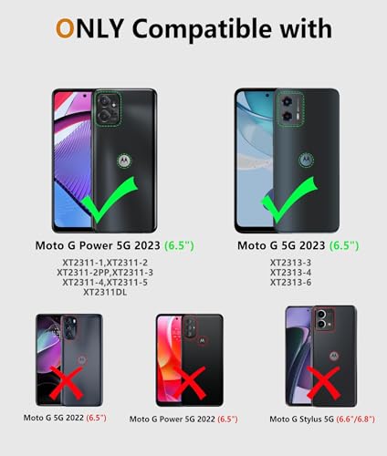 Image of FNTCASE for Motorola Moto G-Power-5G 2023 Case: Moto G 5G 2023 Case Dual Layer Shockproof Protective Textured Design Cell Phone Cover Heavy Duty Rugged Tough Back Hardshell Hybrid Slim Basic Case