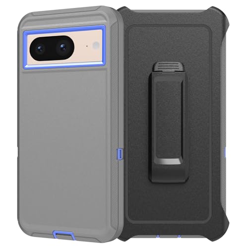 Coque Google Pixel 8 robuste antichoc YmhxcY Defender avec clip ceinture et béquille de protection