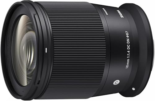 Image of Sigma 16mm f1.4 DC DN Contemporary Lens for Canon RF with Sunshine Photo Basic Bundle - 4 Years USA Manufacturer Warranty