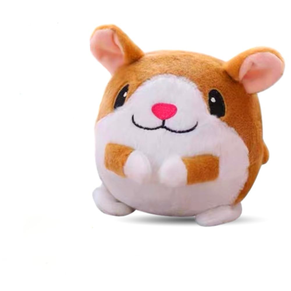 Interactive Dog Toys 2025 New Active Moving Pet Plush Toy Rechargeable Squeaky Dog Ball Toy with Talking Sound