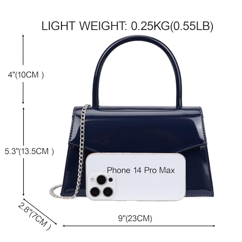 Image of Women's Evening Bag Bridal Party Clutch Purses Cocktail Prom Handbags with Patent Leather