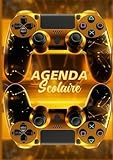  AGENDA SCOLAIRE 2025-2026 GAMER: Planificateur Journalier  Étudiants - Collège - Lycée - Primaire  Format A5  Français