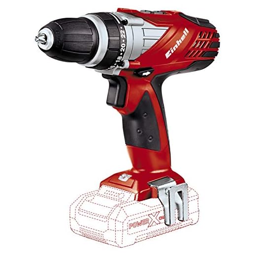 Einhell TE-CD 18 Li Solo Power X-Change Lithium Ion 18 V Cordless Drill - Red