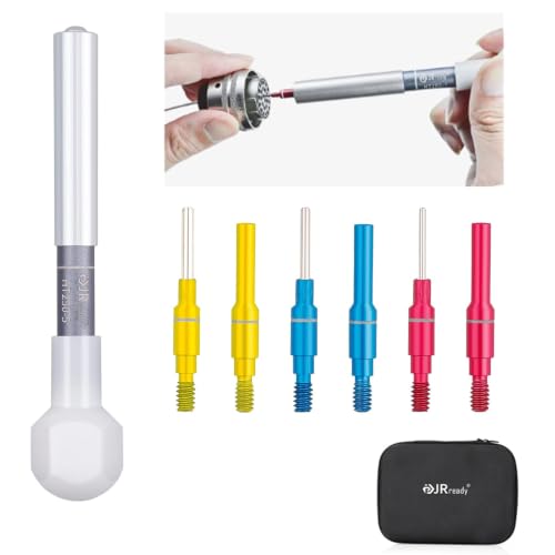 JRready ST5246-HT250 Connector Inspection Tool Kit-HT250-5 Electrical Tension Tester with Socket &amp; Pin Tester Tips Work for Automotive Adjustable Electronic Connector Retention Test Kit