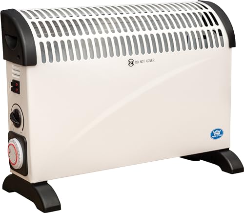 Prem-I-Air 2kW Convector Heater – 3 Heat Settings, 24-Hour Timer, Adjustable Thermostat –...